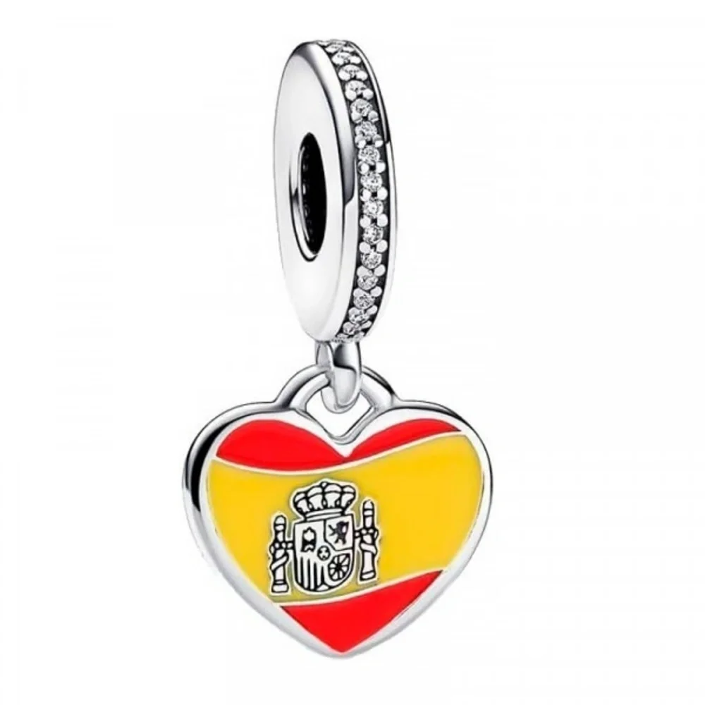 Pandora Spain Flag Pendant Charm